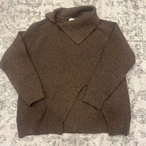 Le Lis Brown Cowl Neck Sweater
